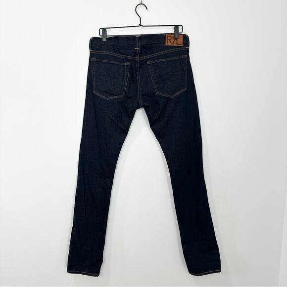 Ralph Lauren Double RL Stretch Skinny Fit Shuttle Woven Selvedge Denim Jean 30 - Picture 2 of 9